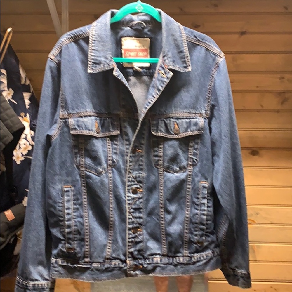 Eddie Bauer Denim Jean Jacket Medium Blue Wash M